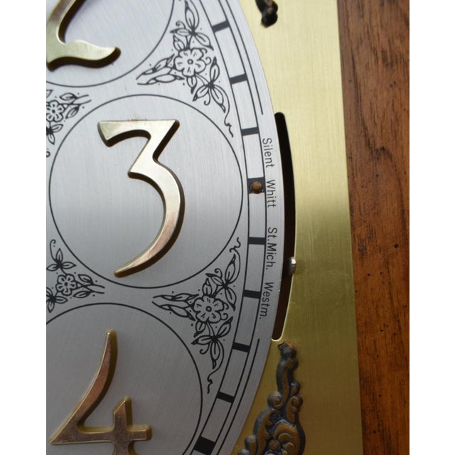 Vintage Piper/Montogemery Ward Traditional Style Grandfathers Clock For Sale - Image 4 of 12