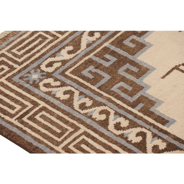 Rug & Kilim’s Art Deco Style Rug With Medallion and Butterfly Patterns For Sale In New York - Image 6 of 7