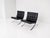 Leather Barcelona Chairs by Ludwig Mies van der Rohe for Knoll Inc., Set of 2 For Sale - Image 17 of 17