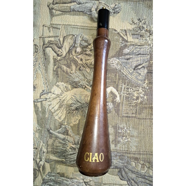 Ciao Bella!! Very Unique Mid- Century Modern Pepper Grinder. Made in Italy, marked on bottom. It is hand painted wood, and...