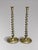 Late 19th Century Antique Brass Barley Twist Candlesticks, 1880, Set of 2 For Sale - Image 5 of 8