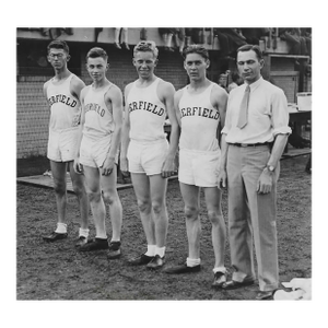 1931 Track Team Black & White Photograph