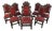 Renaissance Revival Hand Carved Oak Dining Chairs For Sale