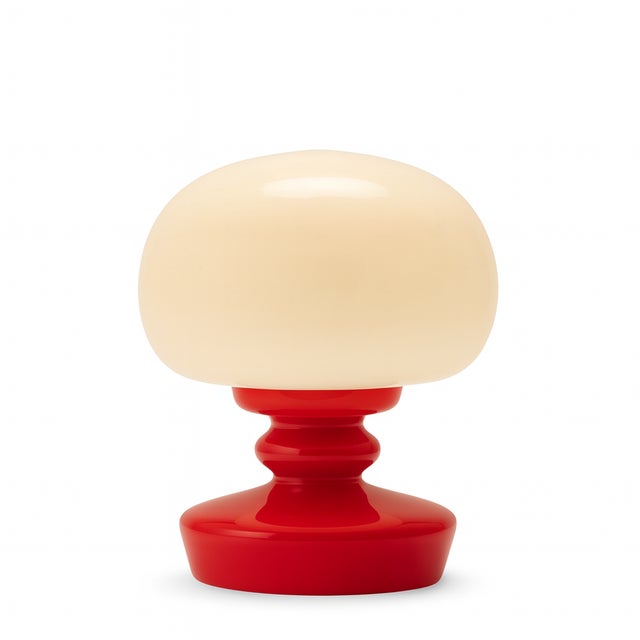 This all-glass table lamp was produced in the 1970s by opp jihlava and designed by štěpán tabera, a noted figure of...