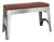 1940s Custom Industrial Brushed Steel and Leather Bench For Sale