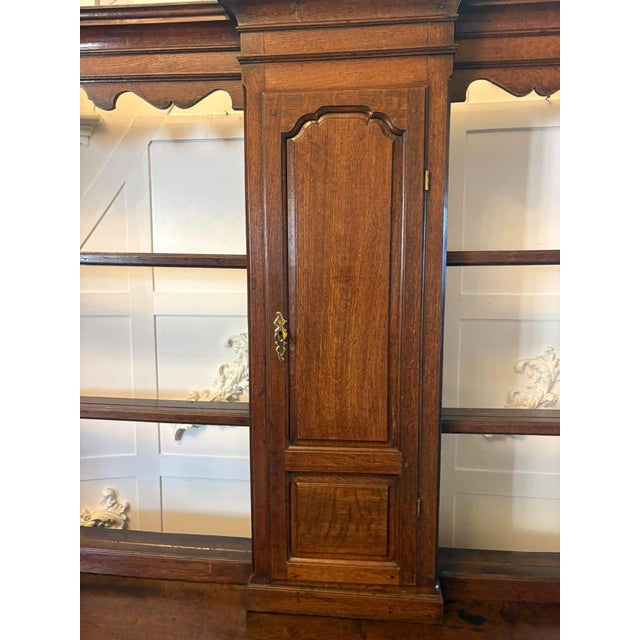 Antique Georgian Lancashire Oak Dresser and Plate Rack, 1780 For Sale - Image 12 of 18