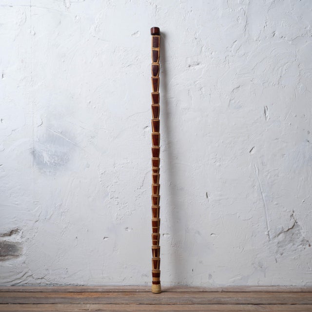 Folk Art Vernon Edwards Walking Stick, 1980s For Sale - Image 3 of 13