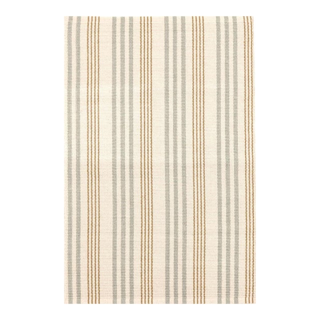 Dash & Albert by Annie Selke Olive Branch Woven Cotton Rug, 8' 6" x 11' 6" For Sale