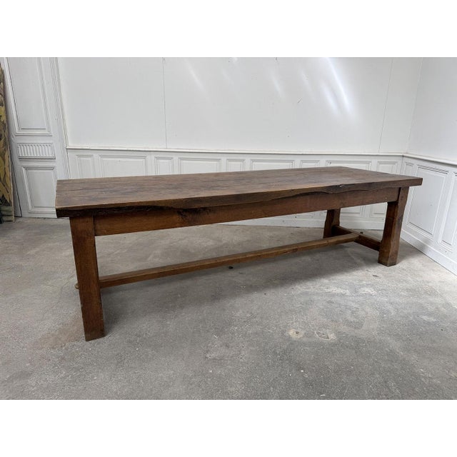 Farmhouse Table in Oak, 1950s For Sale - Image 4 of 12