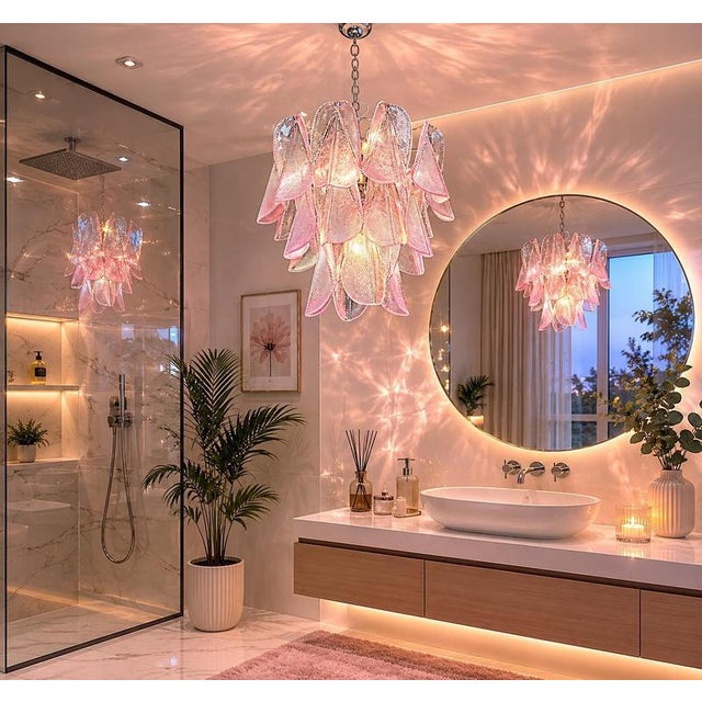 Italian Murano Chandelier, 1990s For Sale - Image 9 of 10