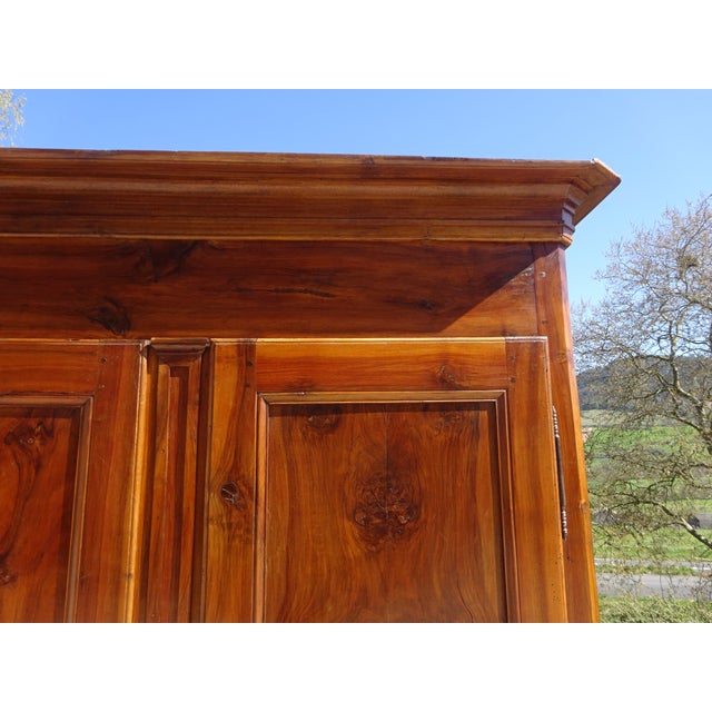 Louis Philippe Wardrobe in Light Walnut For Sale - Image 4 of 18