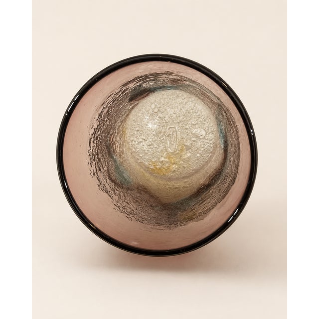 Ryukyu Bubble Glass Tumblers by Seiichiro Inamine, Set of 2 For Sale - Image 4 of 13