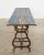 Charcoal 19th Century French Industrial Style Pine Iron Dining Table For Sale - Image 8 of 13