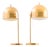Table Lamps in Brass and Plastic by Eje Ahlgren, 1950s, Set of 2 For Sale