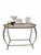 Scalloped Brass-Edged Tray Top Accent / Side Table For Sale - Image 9 of 10