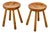 Stools by Charlotte Perriand for Les Arcs, 1960s, Set of 2 For Sale