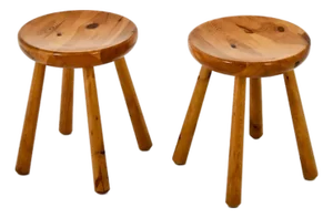 Stools by Charlotte Perriand for Les Arcs, 1960s, Set of 2