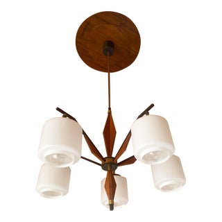 Italian Mid-Century Chandelier by Stilnovo, 1970s For Sale