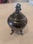 Beautiful vintage silver plated sugar pot by Birmingham Silver. Has a heavy patina, but it is a lovely finish as is or...
