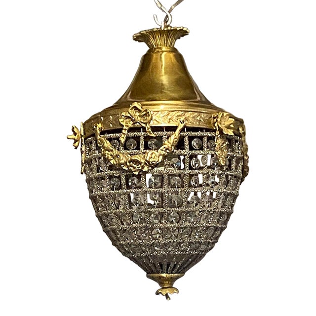 Late 20th Century Louis XVI Bronze Chandelier For Sale