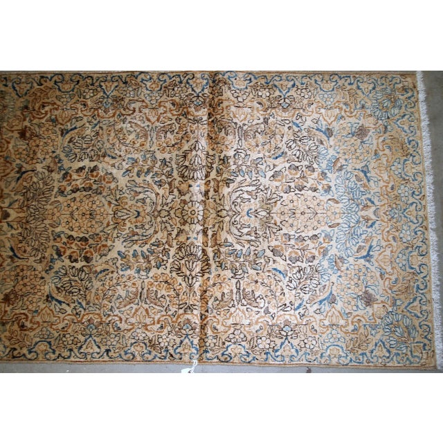 1920s, Handmade Antique Persian Kerman Rug 3.4' X 5.4' For Sale - Image 4 of 8