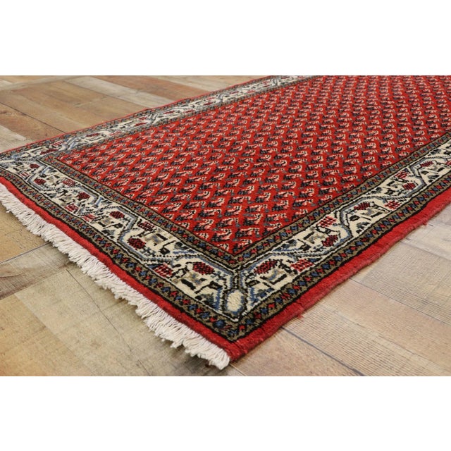 Vintage Persian Saraband Hamadan Runner - 03'02 X 13'10 For Sale In Dallas - Image 6 of 10