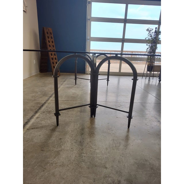 Modern Large Modern Global Views Glass Table For Sale - Image 3 of 9