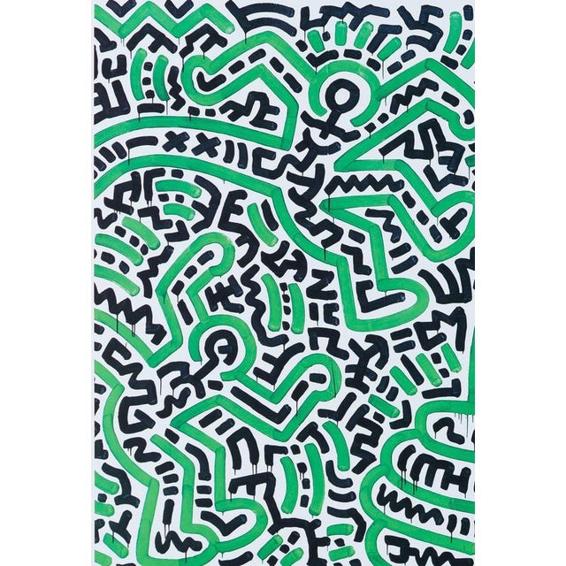 Keith HARING (1958-1990) Homo Decorans Original poster based on a work by the artist On poster paper 42 x 59 cm (c. 17 x...