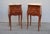 Antique Pair of french Louis XV style inlaid side tables or nightstands. Parisian cabinetmaker masterpiece work around the...
