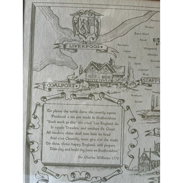 Potteries and China Factories of England Print Framed For Sale - Image 11 of 12
