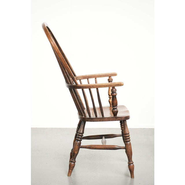 Antique English Spindle Chair, 1800s For Sale - Image 3 of 15