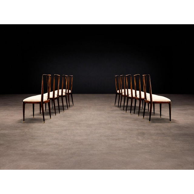 Set of Eight Sculptural Dining Chairs in Rosewood by Giuseppe Scapinelli, Brazil, C. 1950s For Sale - Image 9 of 15