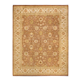 Mogul, One-of-a-Kind Hand-Knotted Area Rug in Orange, 8' 2" x 10' 4" For Sale