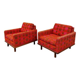 Mid Century Milo Baughman Club Chairs - a Pair For Sale