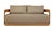 Eclipse Outdoor Solid Teak Wood Love Seat - Light Brown Fabric For Sale - Image 12 of 12