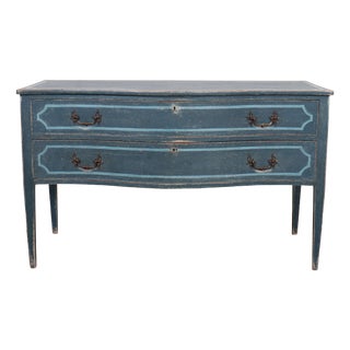 Italian Painted Serpentine Commode For Sale