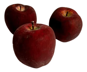 Vintage Artisan Red Apples - Set of 3