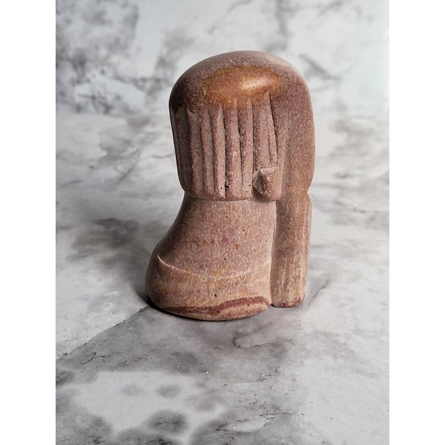 Late 20th Century Hand Carved African Soapstone Sculpture For Sale In San Francisco - Image 6 of 12