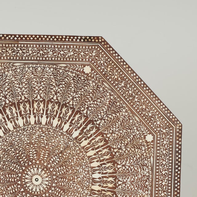 Antique Anglo Indian Inlaid Table or Stand For Sale - Image 11 of 16