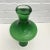 Mid 20th Century Vintage Italian Glass Green, White and Clear Cased Glass Vase For Sale - Image 5 of 6