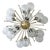 21st Century Mezzo Satin Brass Clear Murano Flush Mount by Fabio LTD For Sale