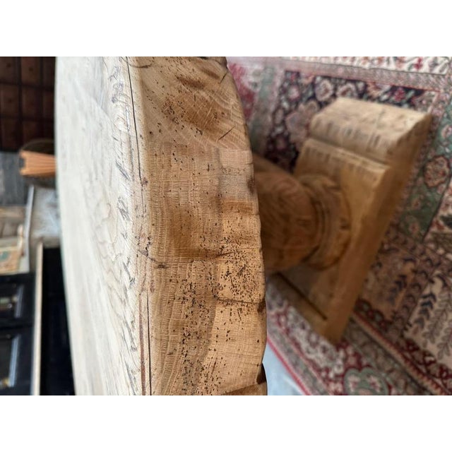 Solid Oak Chateau Table For Sale - Image 10 of 16