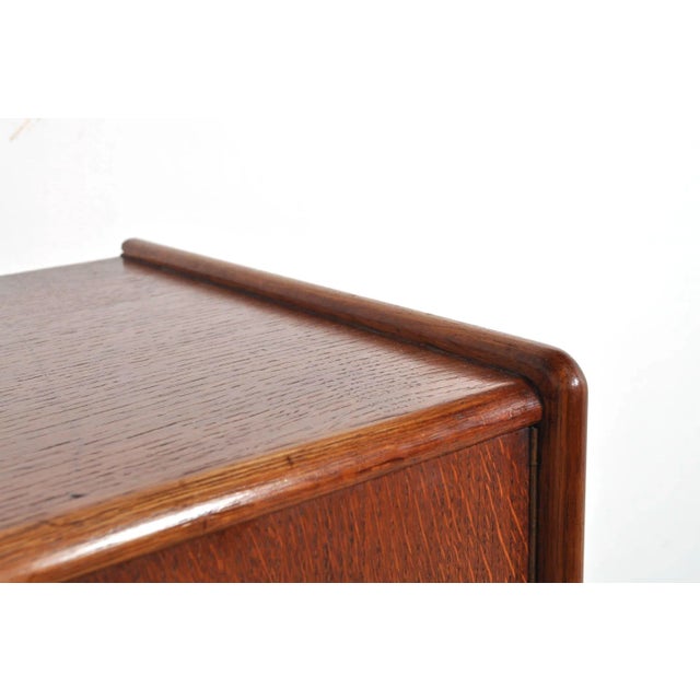Vintage Oak Cabinet with Drawers, 1930s For Sale - Image 11 of 14