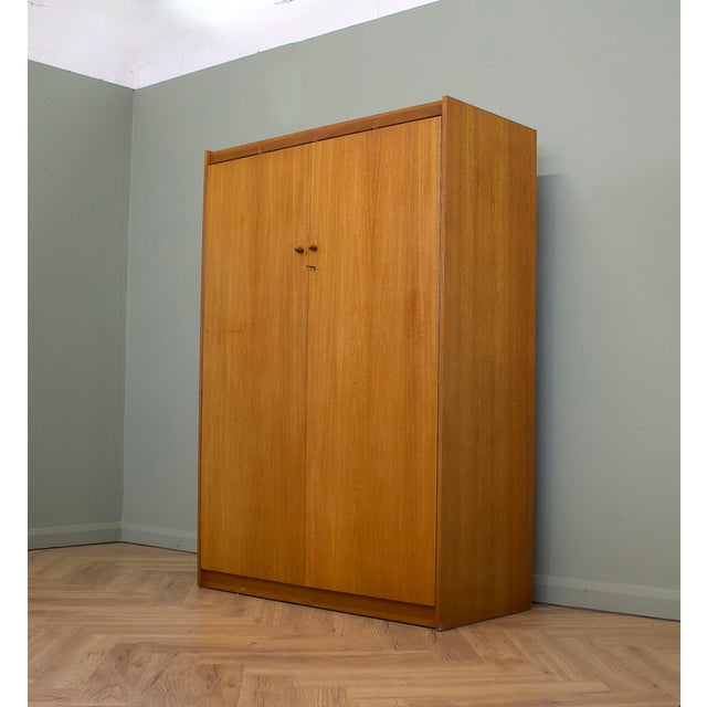 Mid-Century Teak Wardrobe, 1960s For Sale - Image 6 of 14