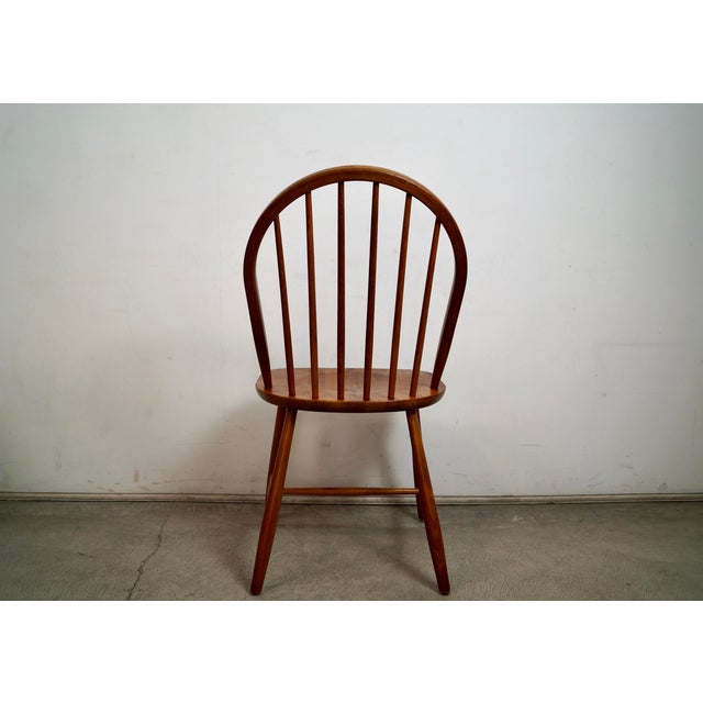 Mid-Century Modern 1970’s Mid-Century Danish Modern Teak Windsor Chair For Sale - Image 3 of 12