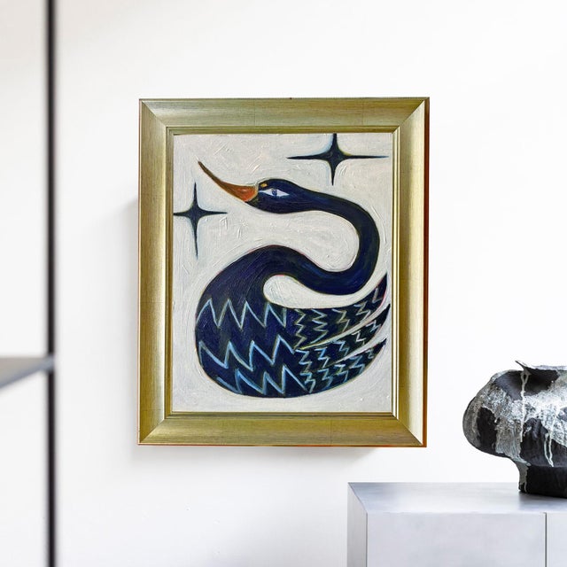 Medium: Oil on canvas Frame: Gold, brushed Canvas art Size: 14" H x 11" W Artist: Tatiana Duperault Condition: Excellent...