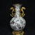 This is an ornate vintage Chinese porcelain vase, featuring a white ground decorated with vibrant famille rose enamel...