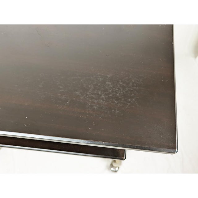 Brushed Steel & Stained Wood attributed to Giulio Moscatelli for Formanova, Italy, 1960s, Set of 2 For Sale - Image 17 of 18