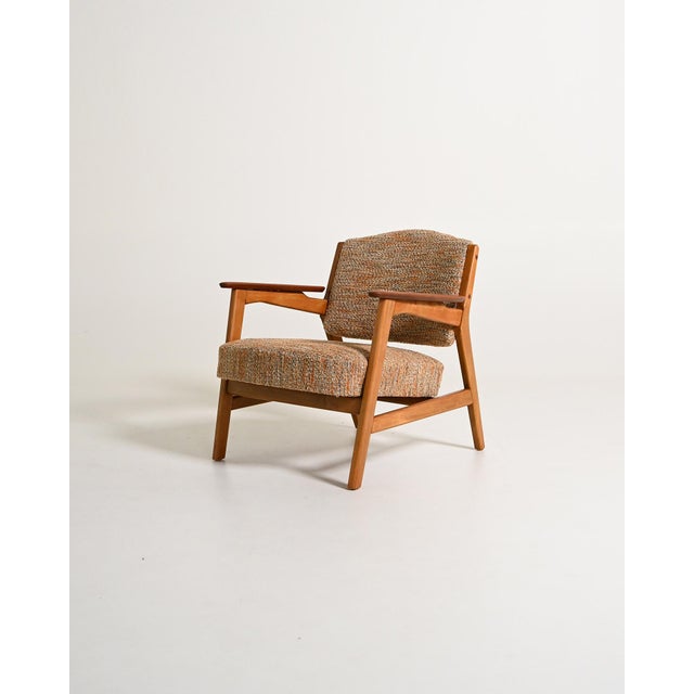 Scandinavian Lounge Chair in Beech and Teak, 1960s For Sale - Image 11 of 11