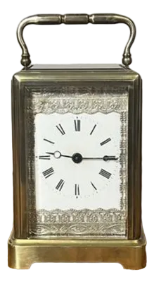 Antique Edwardian Brass Carriage Clock, 1910
